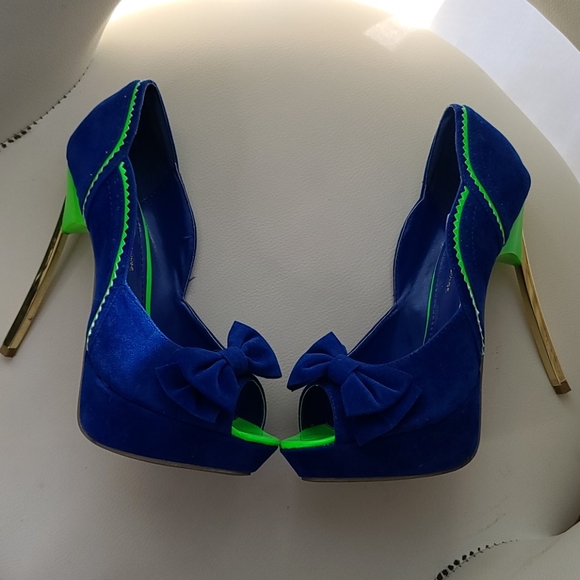 Wild diva heels new gold metal blue - Picture 2 of 14